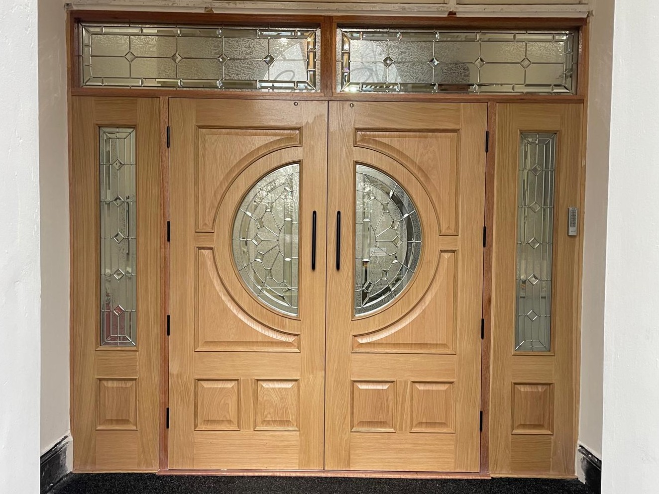 exterior wood door installed in birmingham